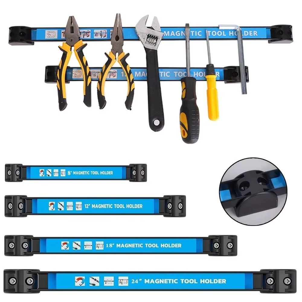 Heavy-duty Magnet Magnetic Tool Storage Rack Space-Saving Magnetic Bar Magnetic Tool Holder Strong Metal Metal Organizer Rack