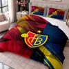 FC Basel 3Pcs Bedding Set Duvet Cover With Two Pillowcases For Bedroom Home Decoration