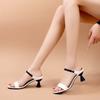 New Style Shoes: Versatile and Fashionable High Heels, One-shoulder Slippers, Women's Thin Heels