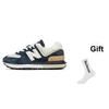 New Balance 574 Legacy Natural Indigo Angora Unisex Sneakers Blue U574LGRN