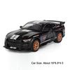 1:32 Scale Cobra GT500 Sports Car Model Toy Sound Light Pull Back Shock Absorption Vehicle Models Miniature Gifts for Kids