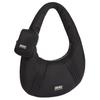 Logo Zipper Nylon Tote Shoulder Bag Women Bags Black FE62SA705F01