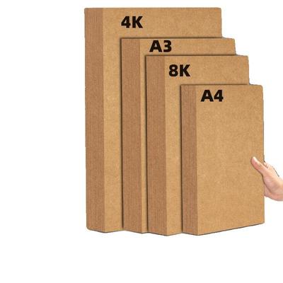 8K Kraftpapier A4 & A3 Karton für Kunst, Skizzieren und Basteln - Dicke Rolle für Kindergartenprojekte