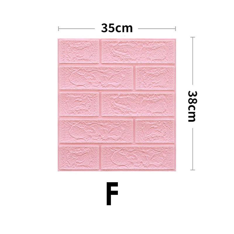1PC Self-Adhesive DIY 3D Bedroom Wall Sticker Living Kids Room Imitation Brick Home Decor Anti-Collision TV Backdrop Waterproof