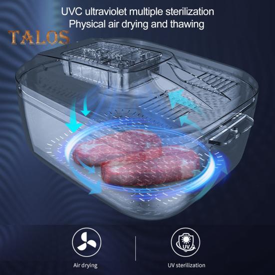 Meat Thawing Tray Draining Basket Food Thawing PE Material Useful Meat Steak Home Kitchen Freeze Thaw Tray Kitchen Accessories