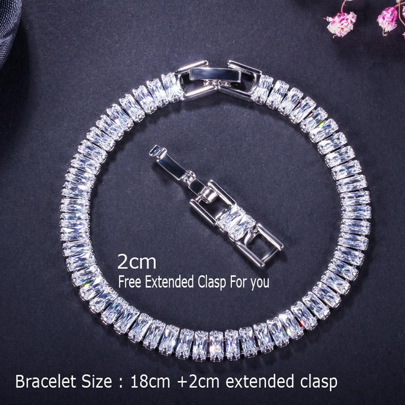 WWJ Yellow Golden Color Jewellery Cubic Zirconia Tennnis Bracelets
