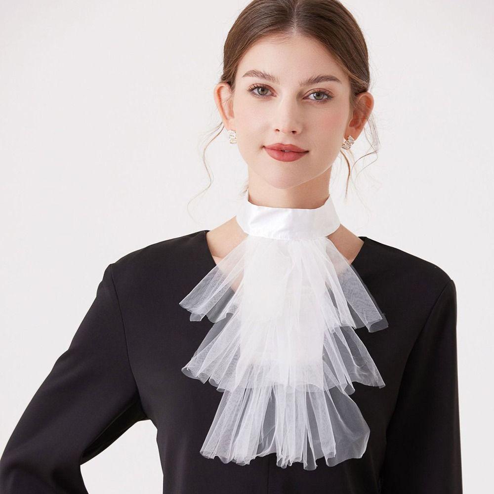 Vintage Renaissance Collar Elegant Ruffled Collar Elegant Elizabethan Neck Ruff  Cosplay