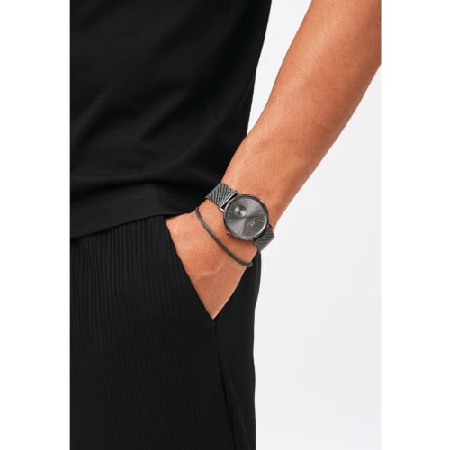 Daniel Wellington DW Men's Classic Multi-Eye Watch, 40mm, Anthracite-Grey. A Sophisticated Luxury Timepiece, Perfect As a Gift.