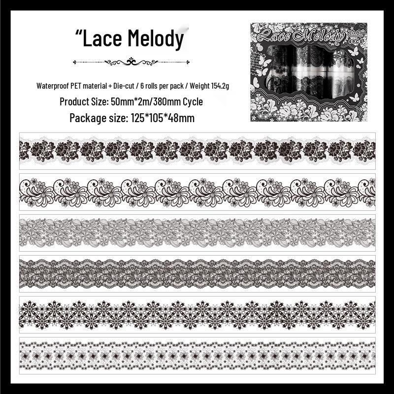 ZABC Dream Blossom Tape Set: 2 Styles for Journal Decoration & Collage