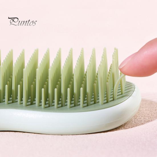 Peigne de massage à coussin d'air avec poils doux, peigne de coiffure à long manche pour éviter les enchevêtrements de cheveux, brosse antistatique de massage du cuir chevelu pour femmes et filles
