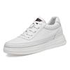 Men's Breathable Invisible Height-Increasing Lightweight Casual Shoes, Soft Sole, 8CM Lift, White, Spring Style