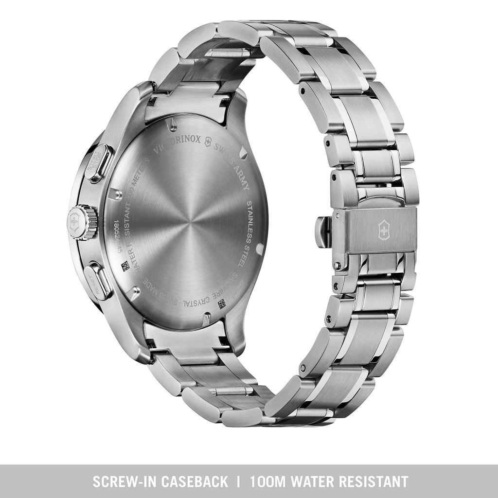 Hodinky ALLIANCE SPORT CHRONOGRAPH Pouzdro z nerezové oceli Modrý ciferník Náramek z nerezové oceli 241817 [Victorinox] (316L/kované) [