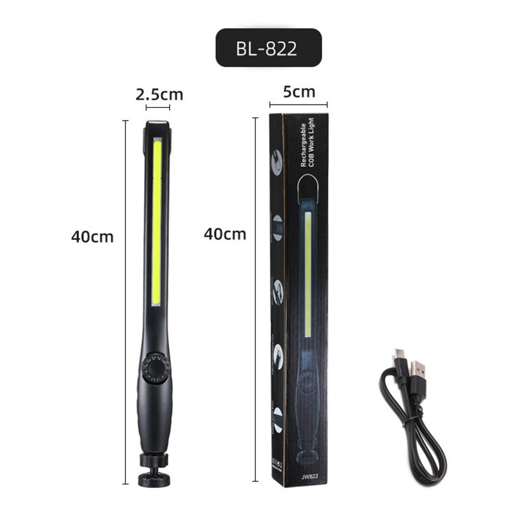 COB LED Handheld Searchlight USB Rechargeable Work Light Portable Inspection Light Dimmable 1200mAh for Home Workshop