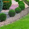 10ft Dekorativer Gartenzaun Tierbarriere Paneele Rostfrei für Hof Hundegrenze