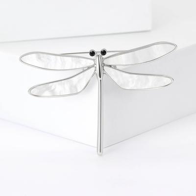 Modische Emaille-Brosche mit Libelle, hochwertige Nischen-Bekleidungsaccessoires für Damen, Anstecknadel mit Insektenmotiv