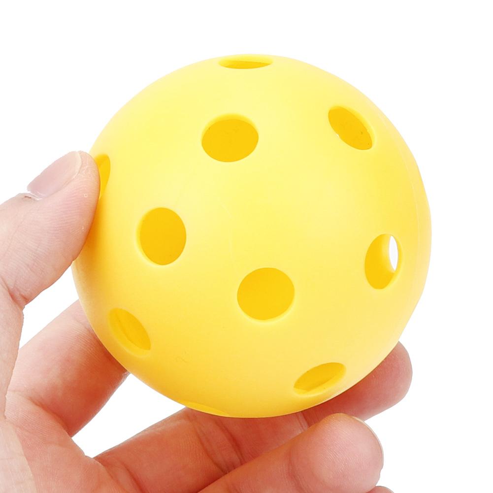 Environmental Protection PE Yellow High Bounce Pickleball Ball Sports Equipment Accessory