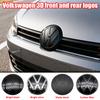 1Pc 139mm 110mm VW Logo ABS Emblem Car Hood Front Grill Rear Trunk Badge Accessory For VW Polo 2019 2020 2021 2022 2023 2024