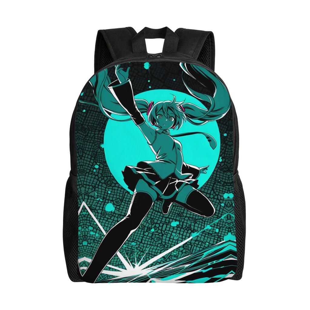 Hatsunes Anime Mikus Travel Backpack Men Women School Computer Bookbag Virtual Singer College Student Daypack Bags