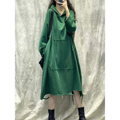 Woman Clothing Women Dresses Spring and Autumn Women's Fashion Winter Long-sleeved Dress Women's Hooded Autumn and Winter Dress