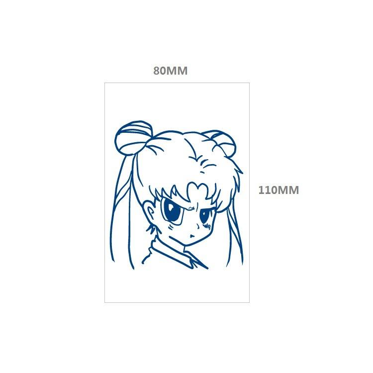 Emmy Lines Princess Small Pattern Herbal Gradual Change Semi-Permanent Waterproof Tattoo Sticker Simulation Tattoo Sticker