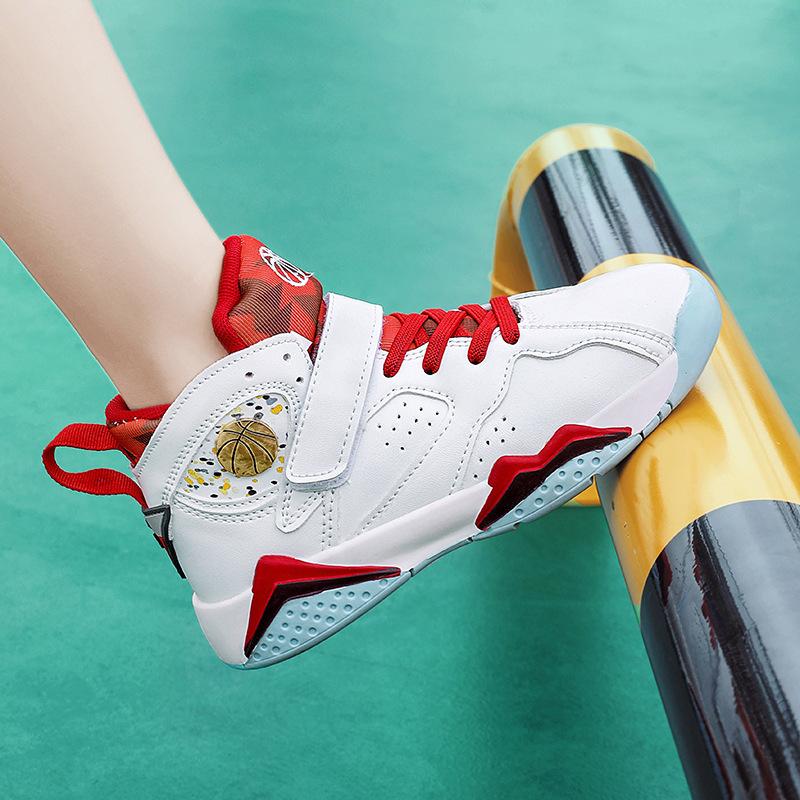 Boys Basketball Shoes Children Comfortable Non Slip Sports Tennis Shoes Sneakers Running Kids Walking Shoe