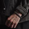Bracciale Moda Europea e Americana di Lusso Leggero Trendy Maschile Personalità Spesso Scaglia di Drago Gioiello Retro Regalo di Compleanno