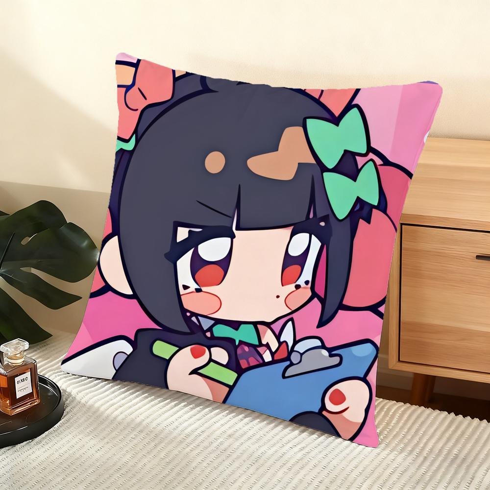 Game Zenless Zone Zero Cushion Cover Soft Short Plush Pillow Cover Smooth Cozy Texture Aesthetic Cushion Case Home Decor