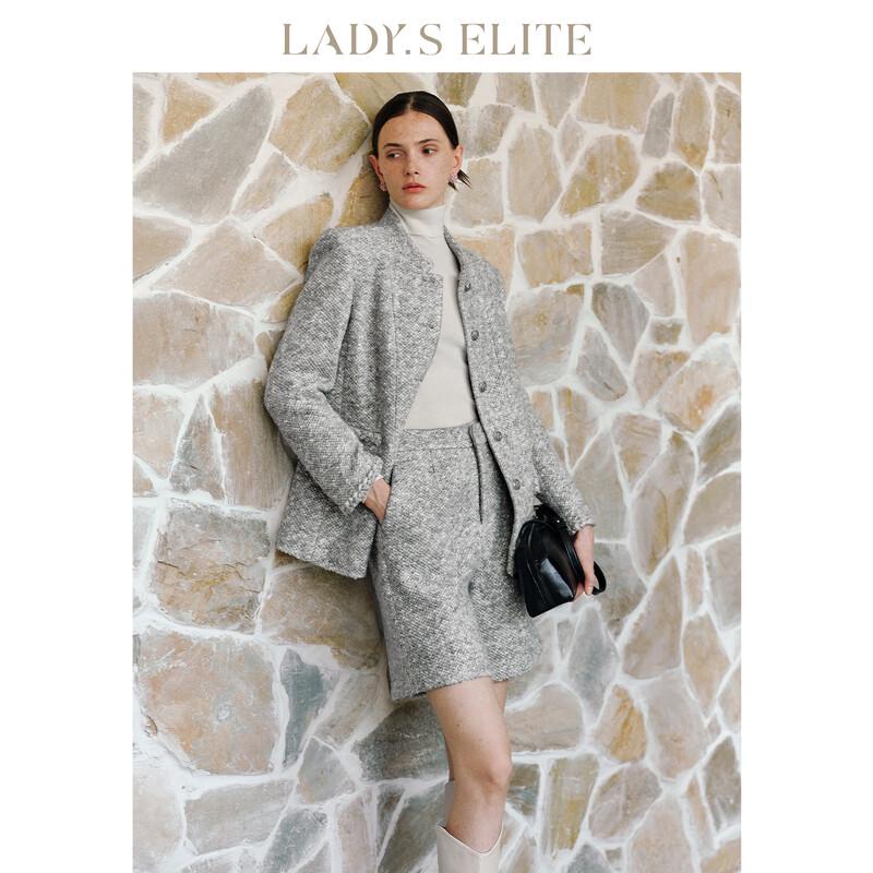 LadyS Elite Merino Wool Bouclé Style Two-Piece Set