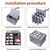Shoe Storage Box 16-grid Shoe Box Multi-function Shoe Storage Box Transparent Storage Box Folding Shoe Box