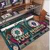 Decorative Artwork Theme Soft Crystal Velvet Rug Custom Name & Text Print Non Slip Floor Rug for Bedroom Living Room