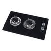 Marine Gas Stove 2 Burner LPG Gas Cook Top Stove Tempered Glass Double Hob 1.8kw for Boat Caravan RV Camper