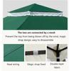 Outdoor Replacement Canopy Top 10x10ft 300D Polyester Cloth Double Tier Gazebo Roof Cover Garden BBQ Gazebo Top Replacement Cove