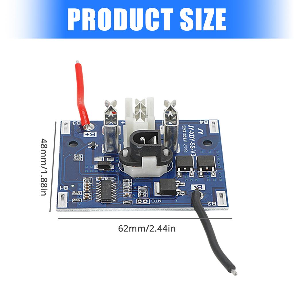 Battery Charging Protection Board for 21V Battery Pack Protective Circuit Module Power Tools Over charging Protective