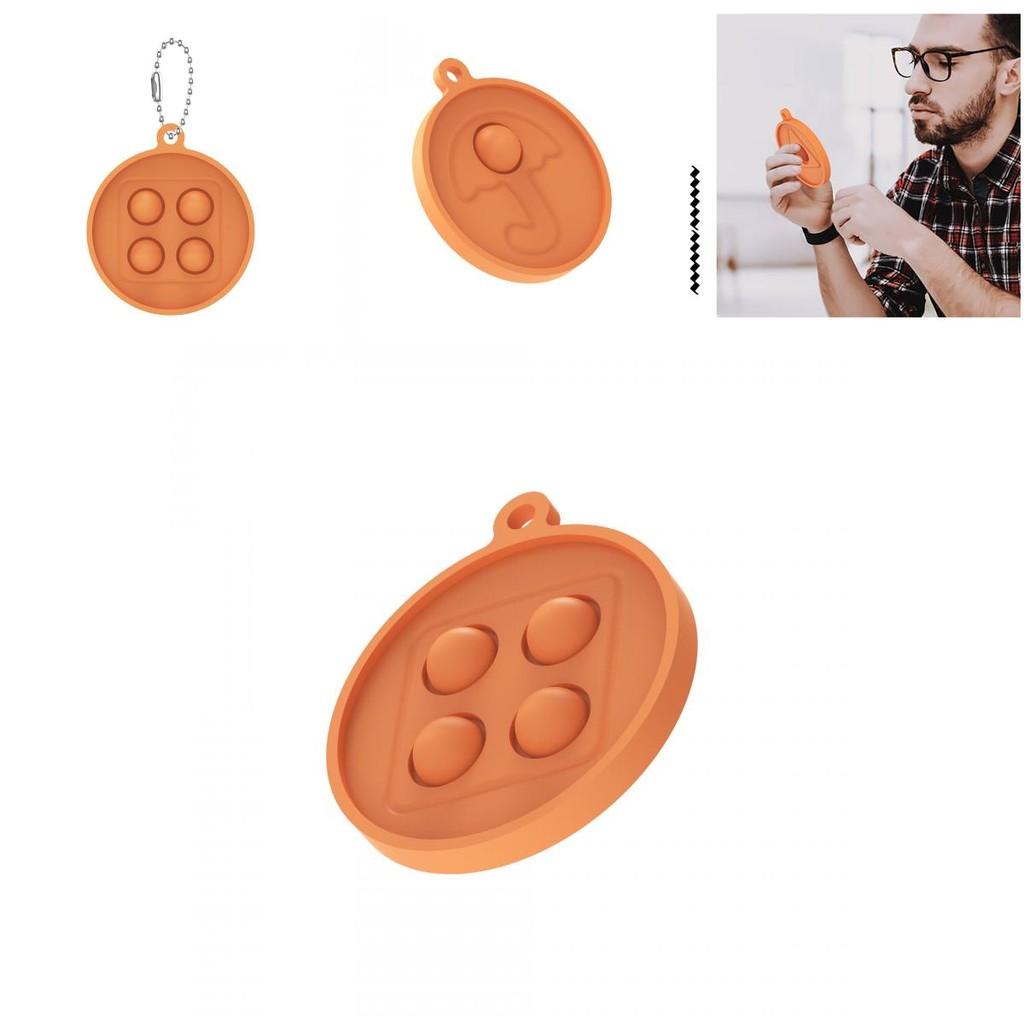 Squid Game Pop It Simple Dimple Push Bubble Keychain Pendant Fidget Toy For Stress Relief Fun
