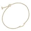 TIFFANY&Co. T Smile Mini Bracelet K18 Yellow Gold 1.86g Women Used