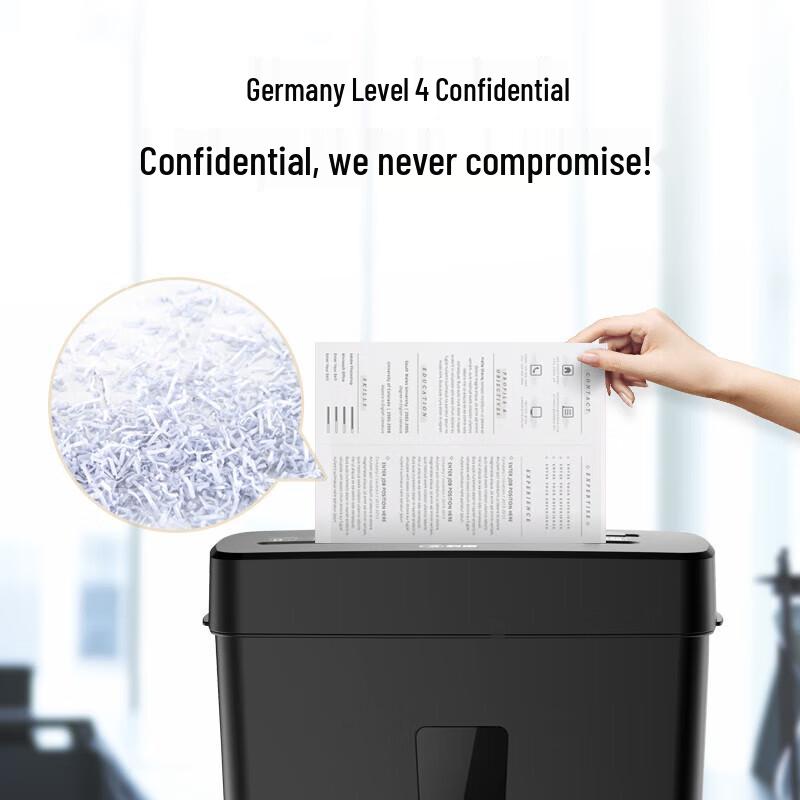Comet DS01 8-Sheet Level 4 Security Desktop Paper Shredder CN Plug (adapter Included)
