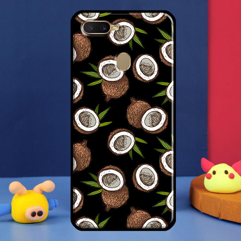 Summer Fruit Coconut Case For Oppo A98 A78 A58 A15 A16 A17 A5 A9 A91 A52 A72 A76 A96 A74 A94 A54 S A57 A77 Cover