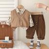 Kids Casual Long-Sleeve Set, Comfortable Daily Wear Outfits