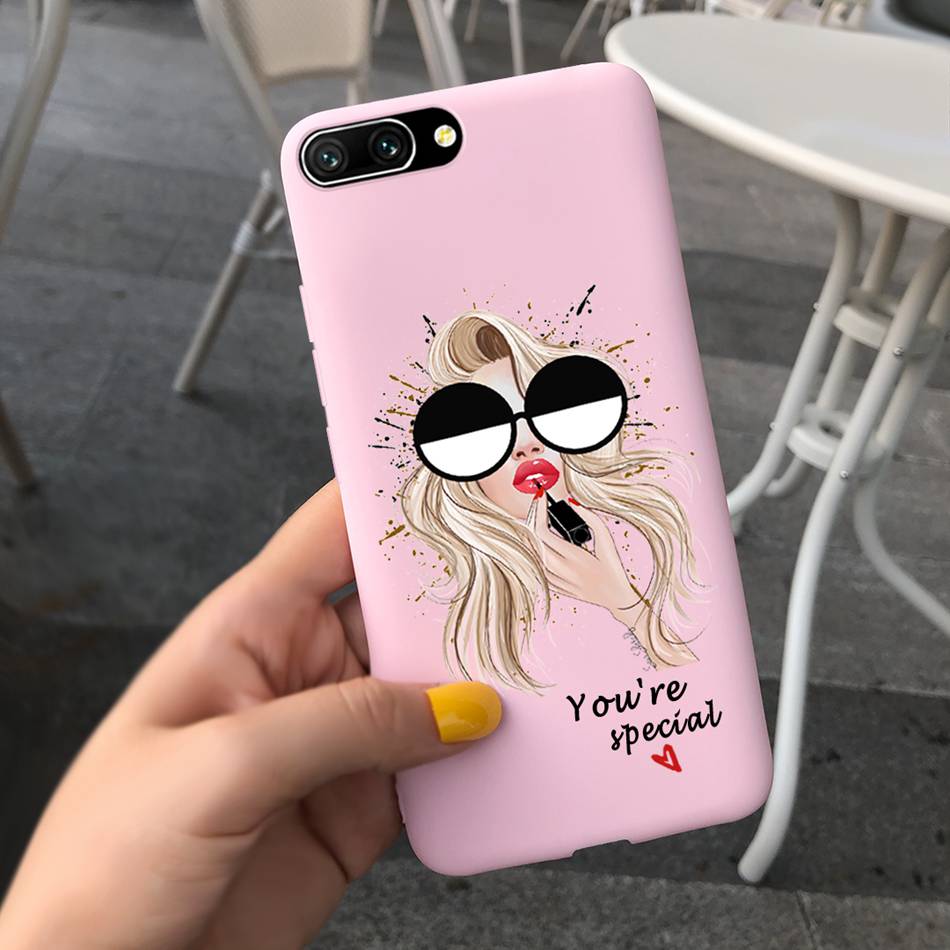 Pretty Girl Sunflower Case For Huawei Honor 10 Phone Case Soft Silicone TPU Back Cover For Honor 10 COL-L29 L19 Funda Honor10