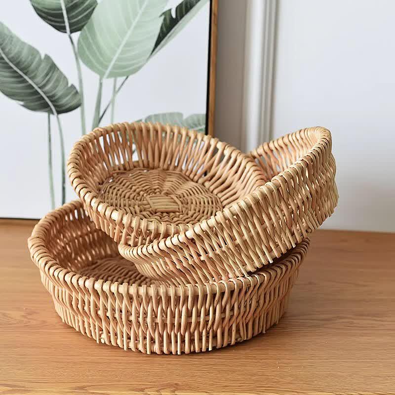Handwoven Rattan Storage Basket