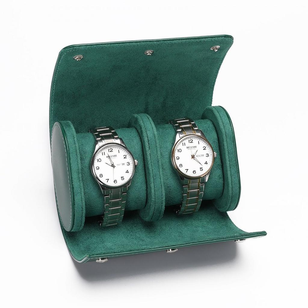 New Pu Leather Watch Jewelry Box Color Portable Business Watch Bag Storage Bag Spot Wholesale