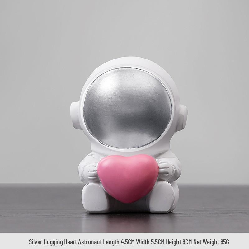 Astronaut Phone Holder, Pen Holder, and Tissue Box for Living Room Resin Ornaments.