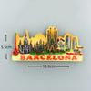 3D Resin Spain Fridge Magnet - Barcelona Seville Donostia Jaen Spanish Travel Souvenir Refrigerator Magnet Home Decor Gift