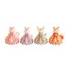 Handmade Beaded Dress DIY Kit for Crafting and Decoration Elegant Miniature Dress Model with Detailed Beadwork for Home Display