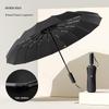 Dual-Use Extra-Large Folding Umbrella: Anti-UV, Rain or Shine, For Two