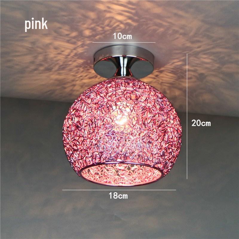Colorful Nordic LED Ceiling Light for Bedroom, Balcony, or Aisle