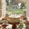 Handmade Acrylic Cake Topper Festival Cupcake Topper Creative Dessert Topper  Mother's Day Party