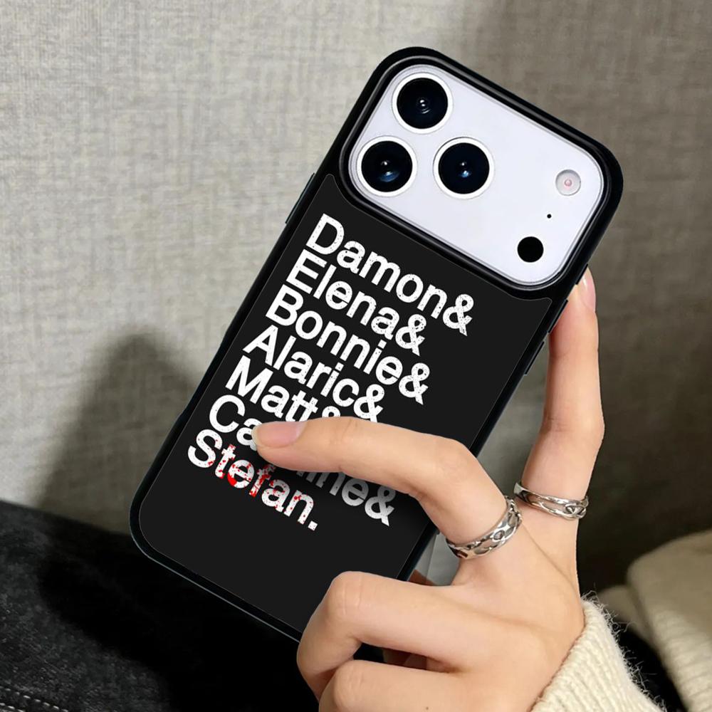 Capa Case for iPhone 17 Air 16 Pro Max 15 Plus 11 13 Mini 14 12 Back Phone Cover The Vampire Diaries Quotes Art