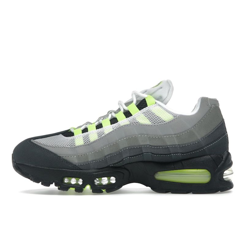 Nike Air Max 95 OG Neon 2025 Unisex Sneakers Grey Black Neon-Yellow HM4740-001