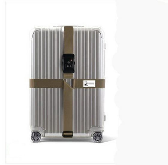 

Взрывозащищенный ремень для чемодана с перекрестной стяжкой, усиленной пряжкой и замком TSA